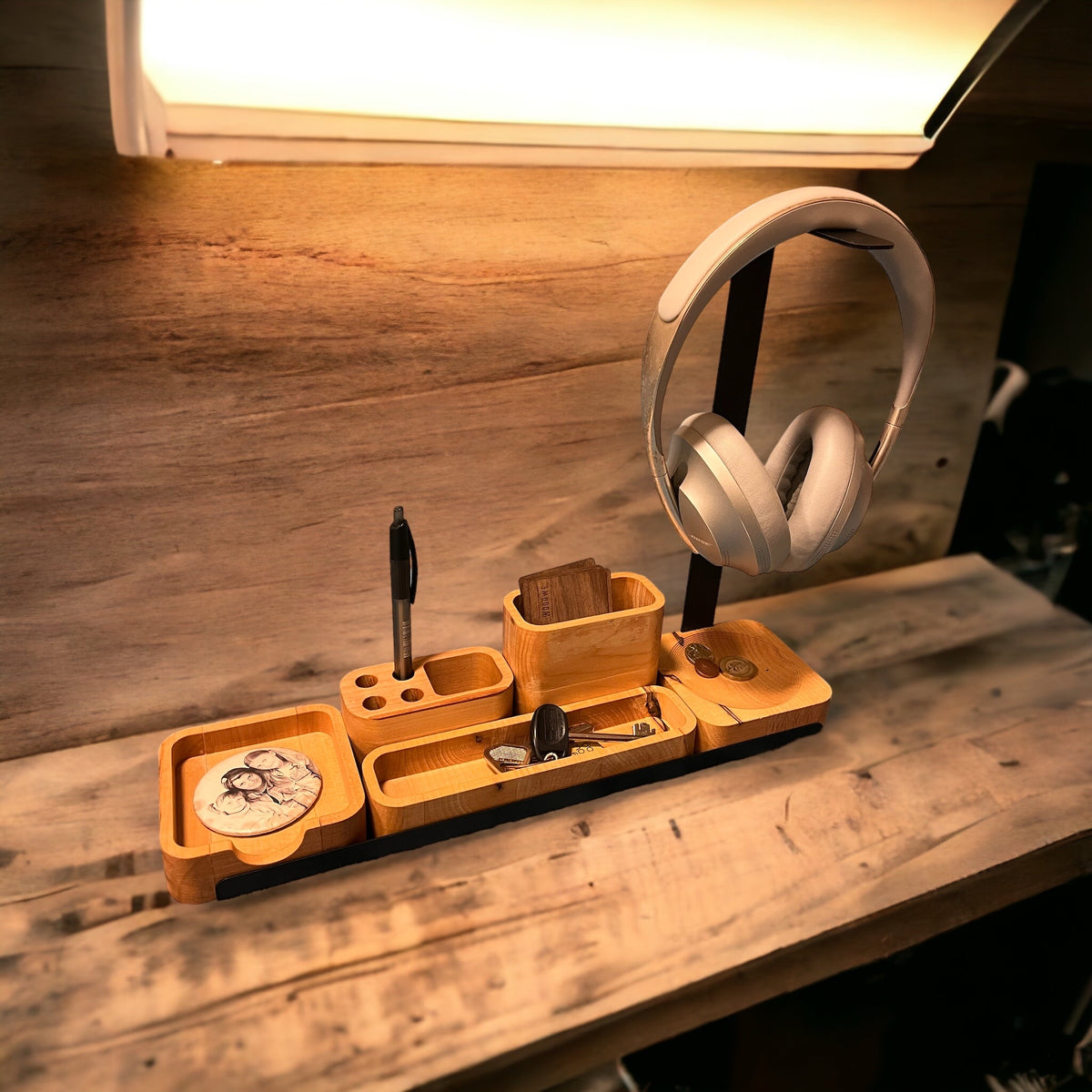 Table Organiser - Wood &amp; Metal