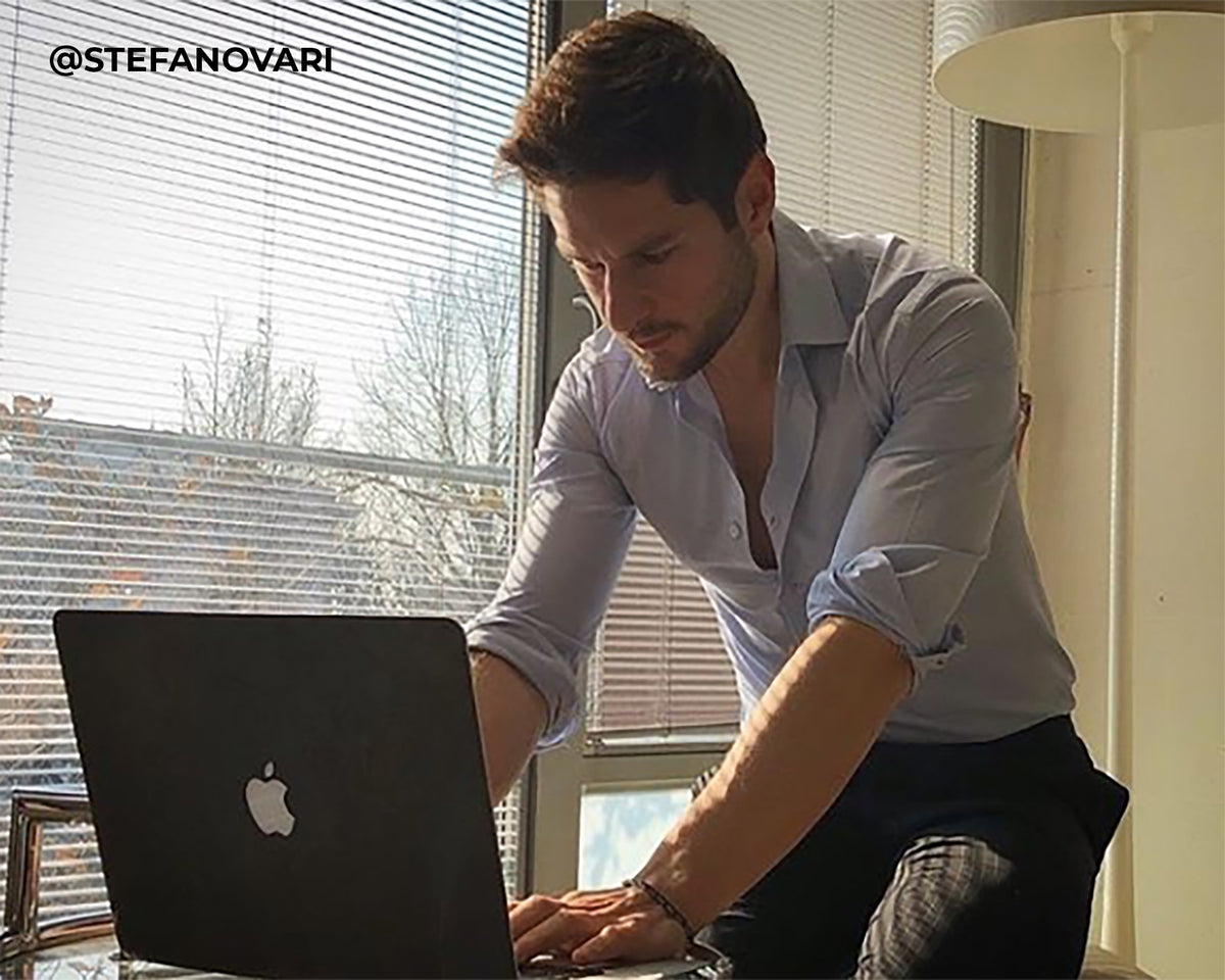 Macbook Skin - Made of Real Stone - Dark Black