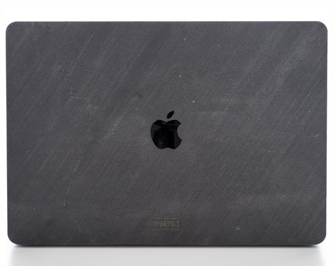 Macbook Skin - Made of Real Stone - Dark Black