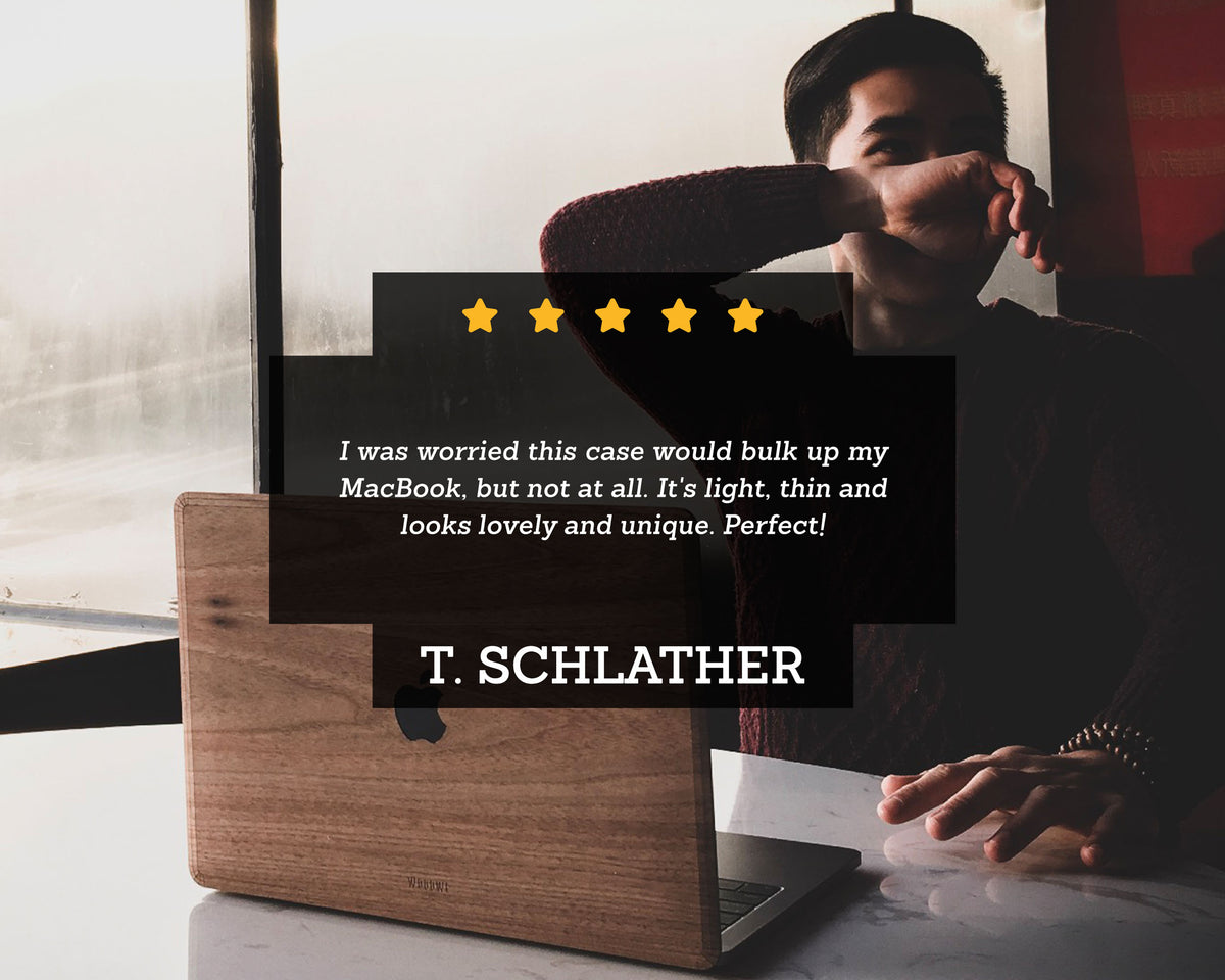 MACBOOK PROTECTIVE CASE - Made of Real Hay - KORNBLUAMA BLAU