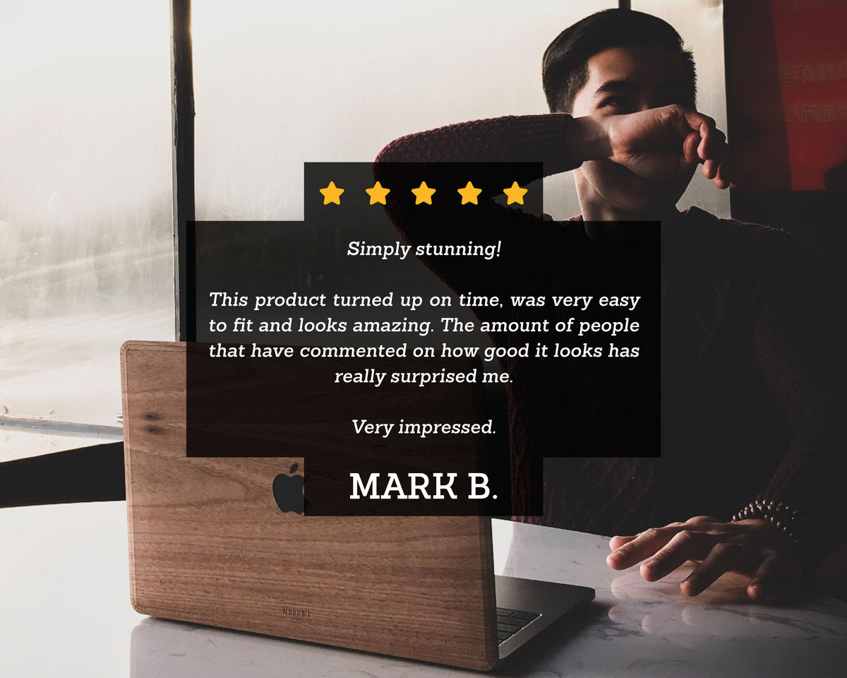 Bear in the Woods - Minimal - Macbook Wood Skin