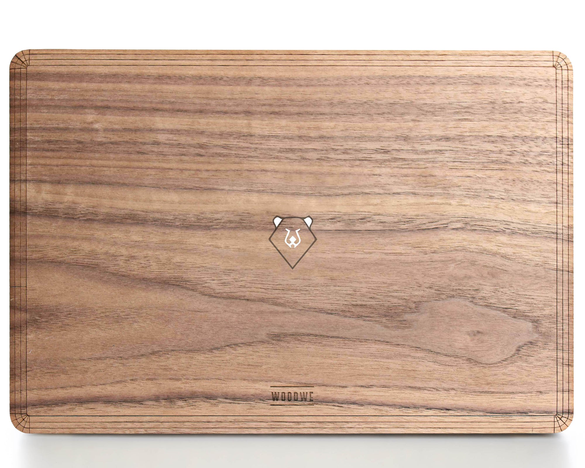 Bear in the Woods - Minimal - Macbook Wood Skin