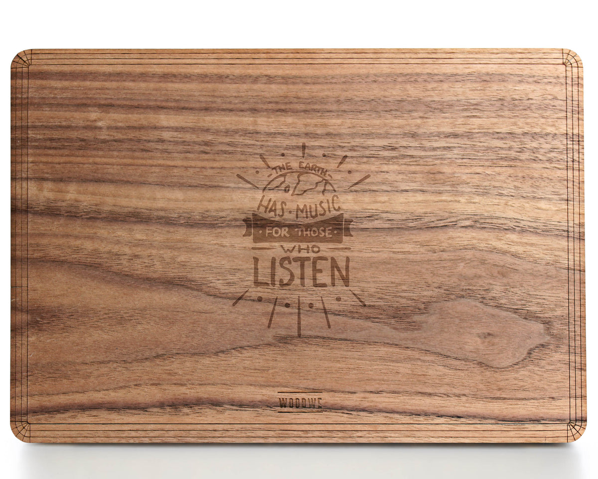 Earth has Music - Macbook Wood Skin