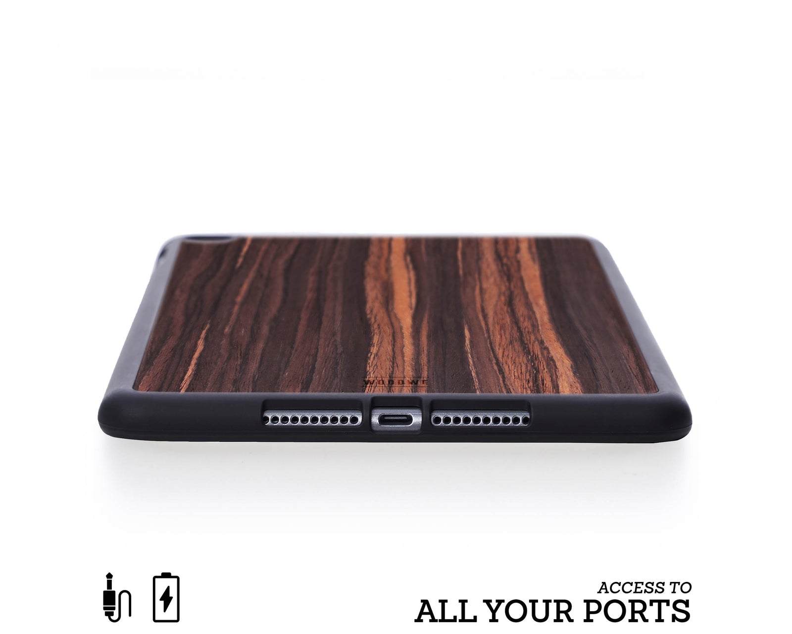 ipad case cover wood protection protective ebony mini air pro