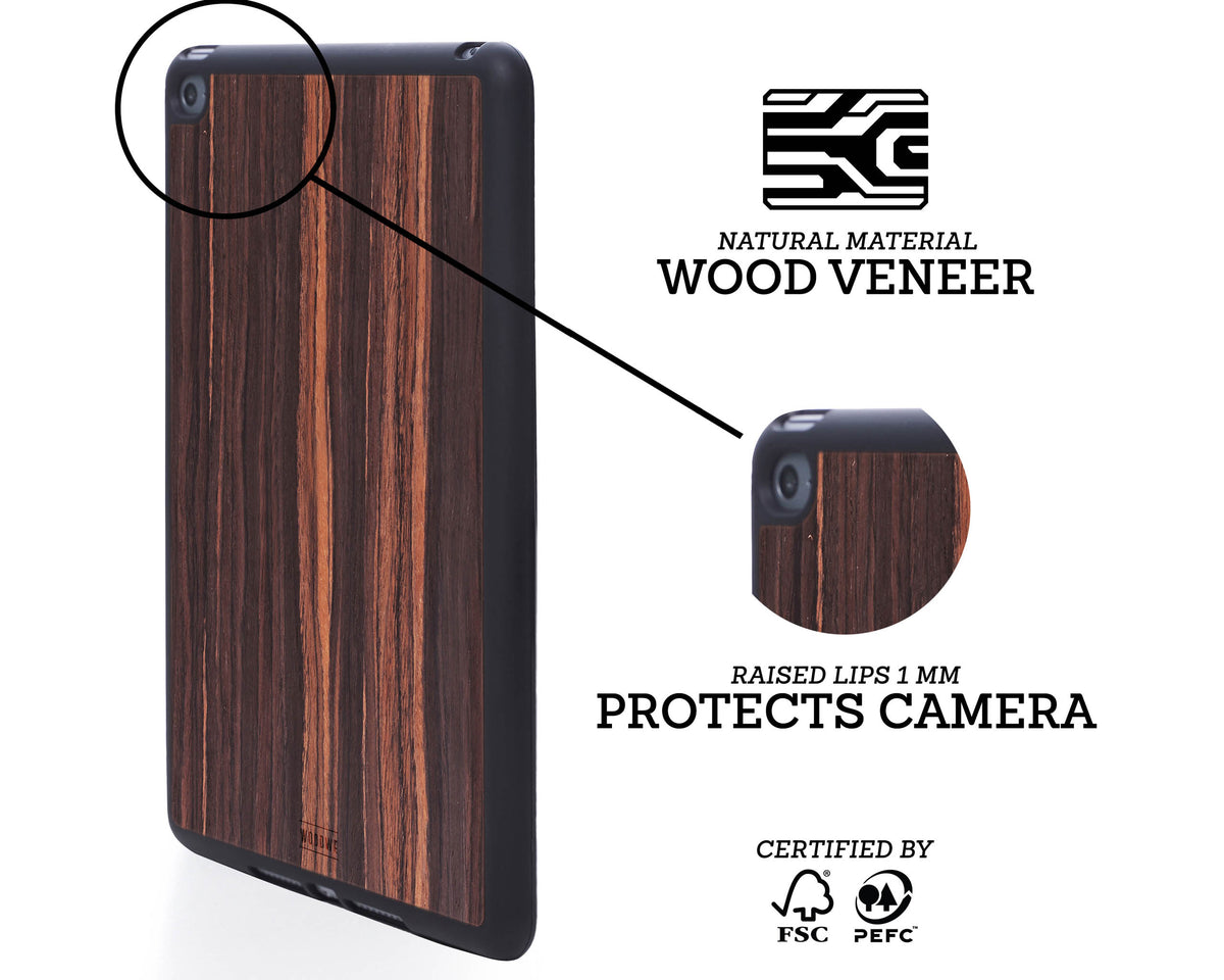 ipad case cover wood protection protective ebony mini air pro