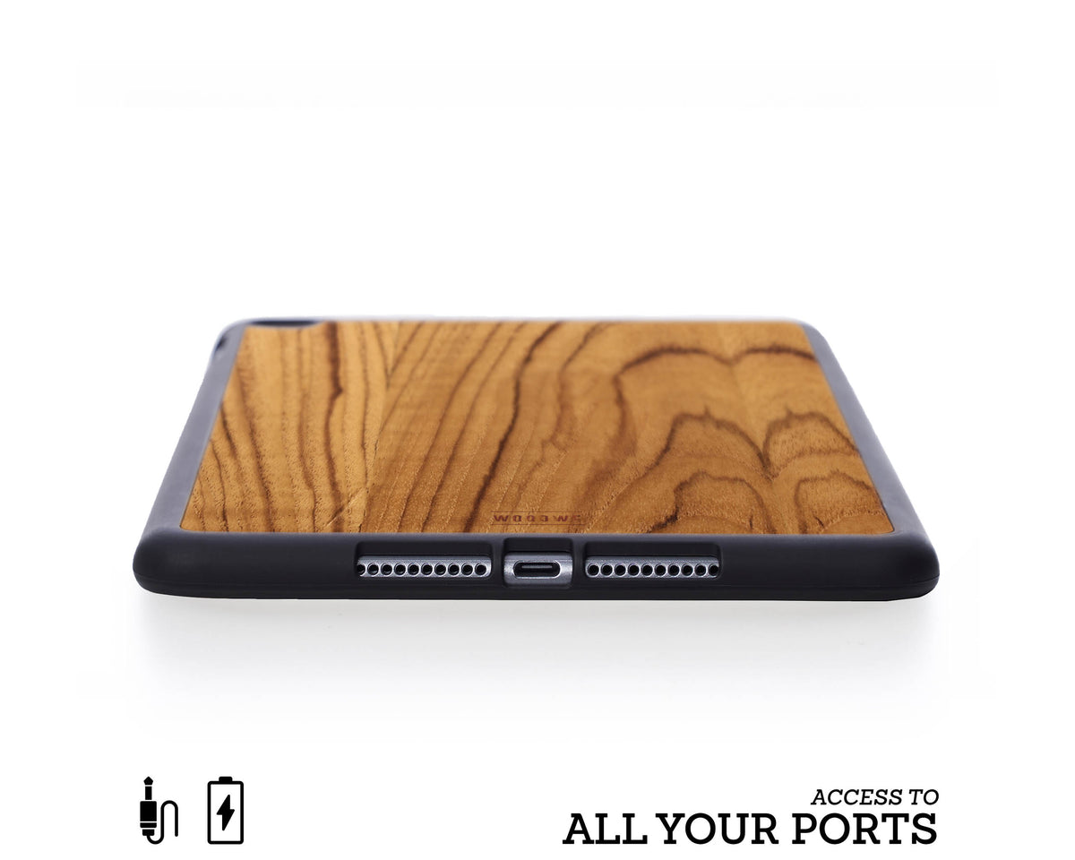 ipad case cover wood protection protective teak mini air pro