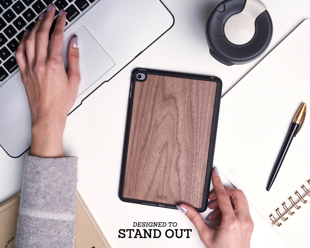 ipad case cover wood protection protective walnut mini air pro
