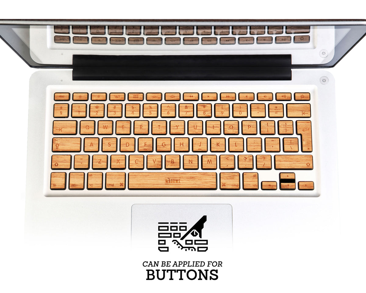 Macbook Wood Keyboard Skin - Bamboo
