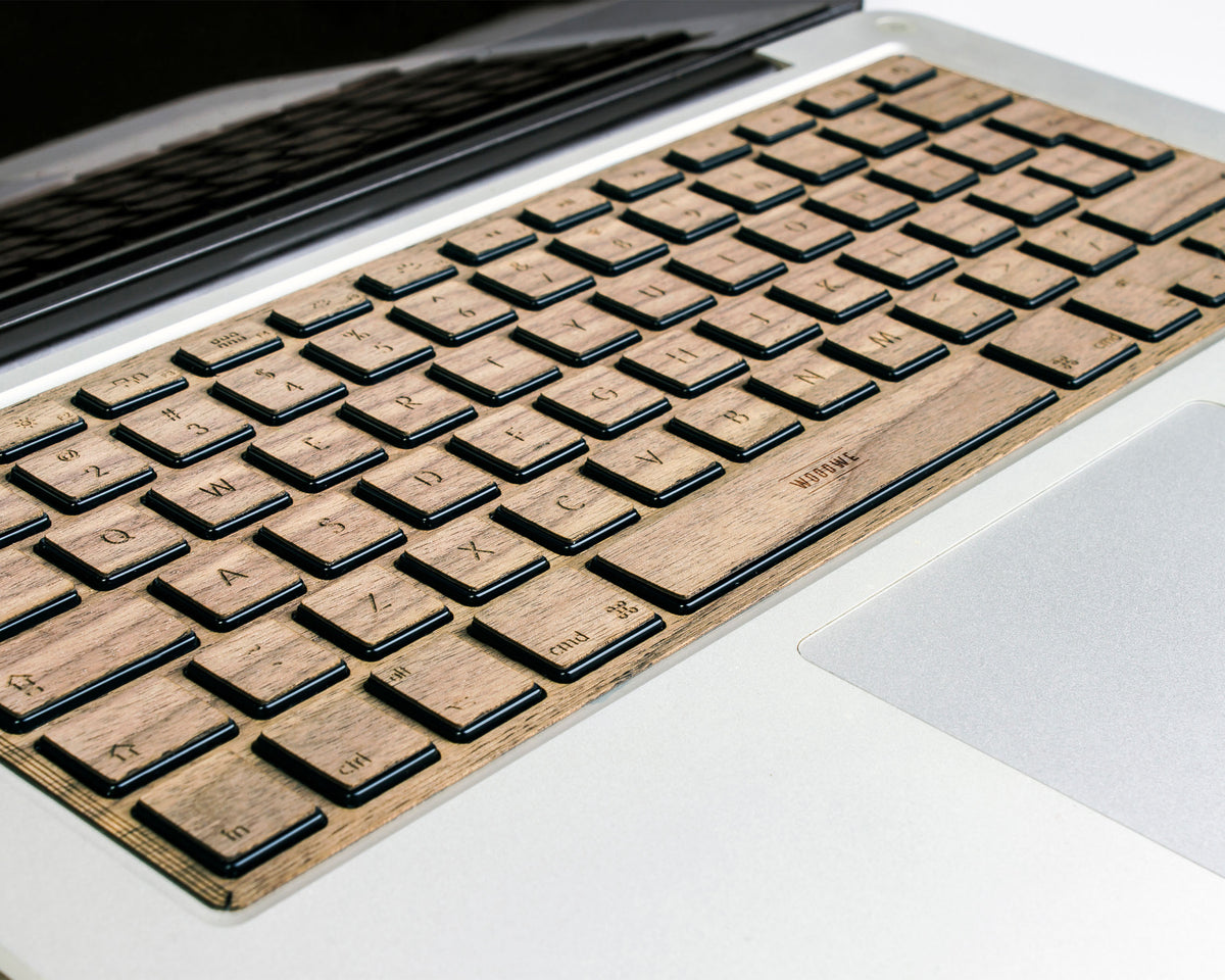 Macbook Wood Keyboard Skin - Walnut