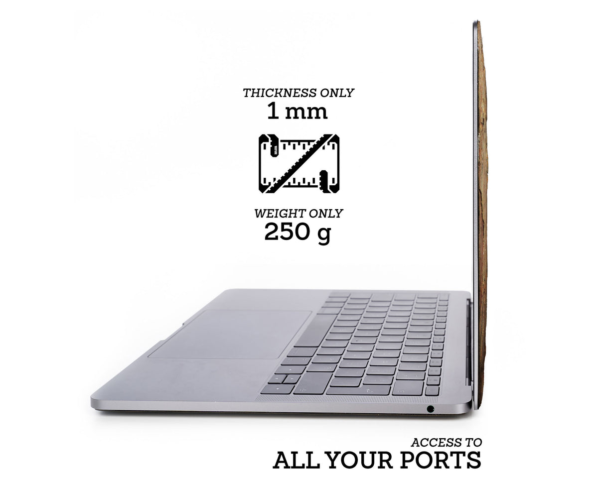 Macbook Skin - Made of Real Stone - Burning Forest