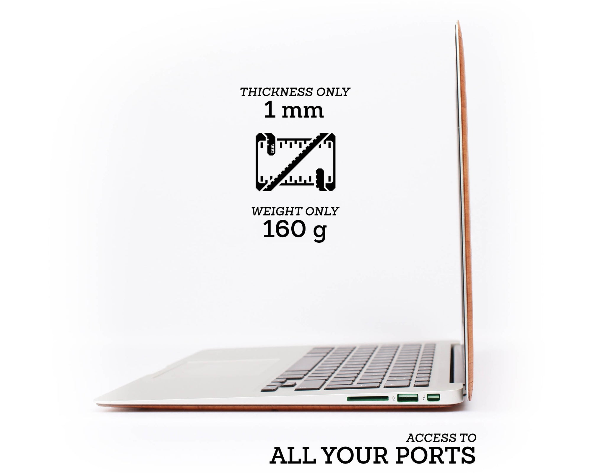 MacBook Skin - Made of Real Wood - Cherry