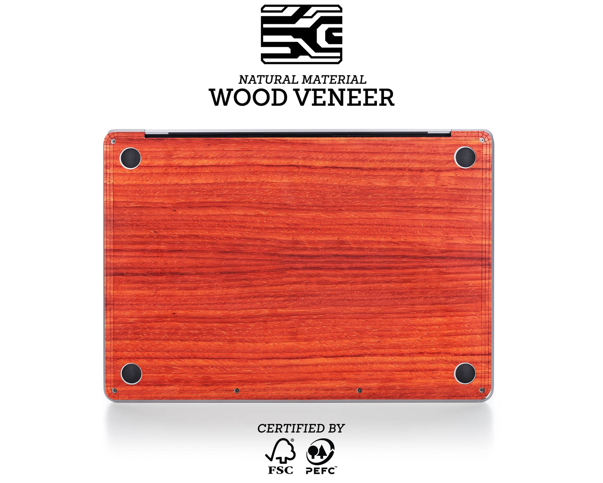MacBook Skin - Made of Real Wood - Padauk